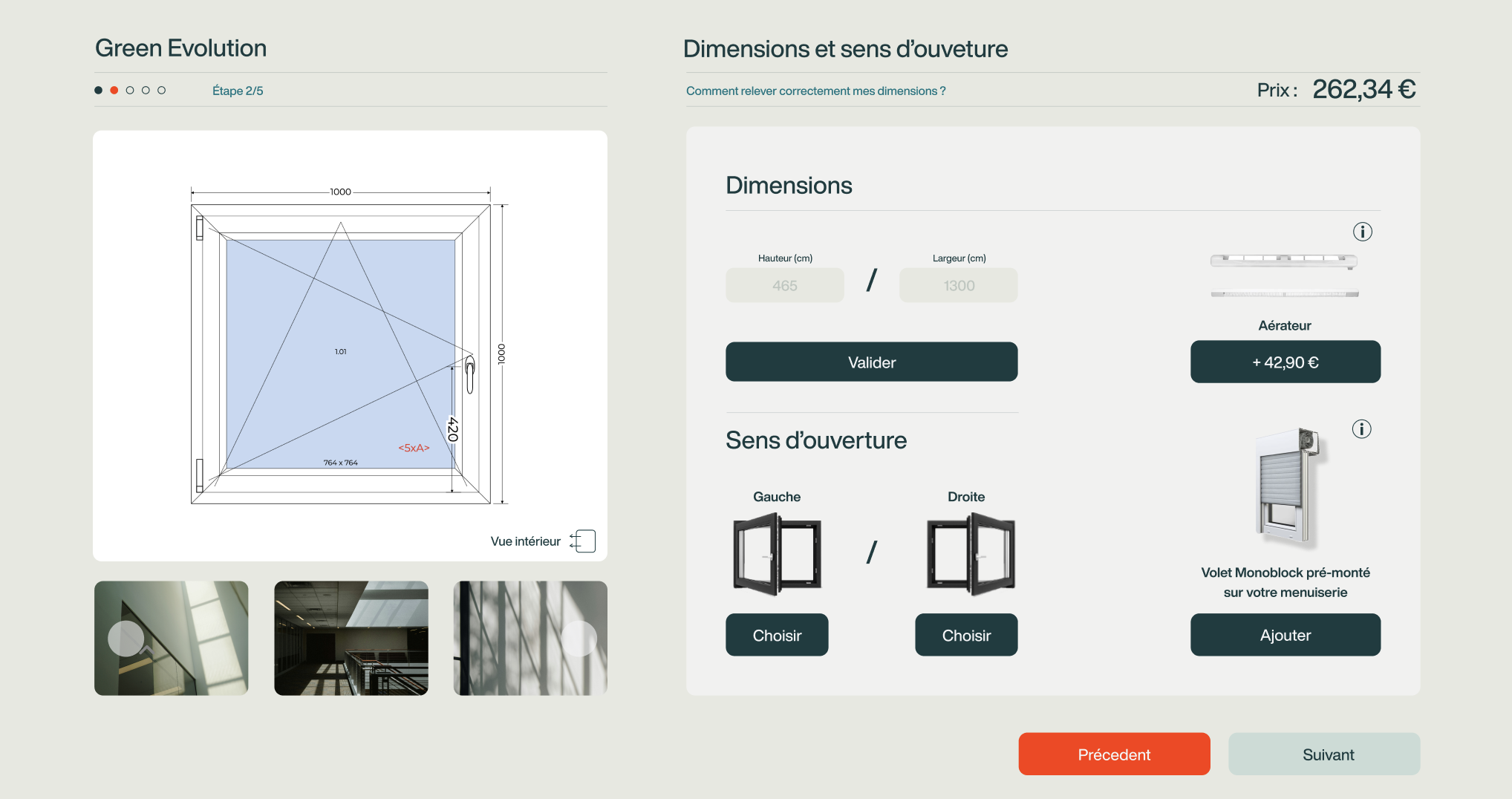 Configuration du produit