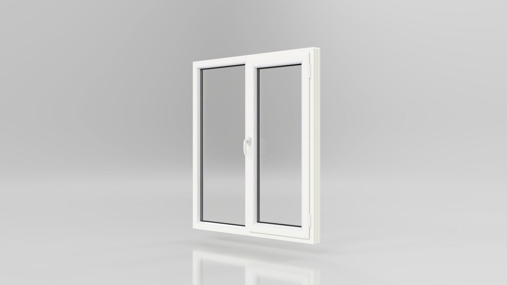 FENÊTRE PVC 2 VANTAUX 1 OUVRANT DROITE OB