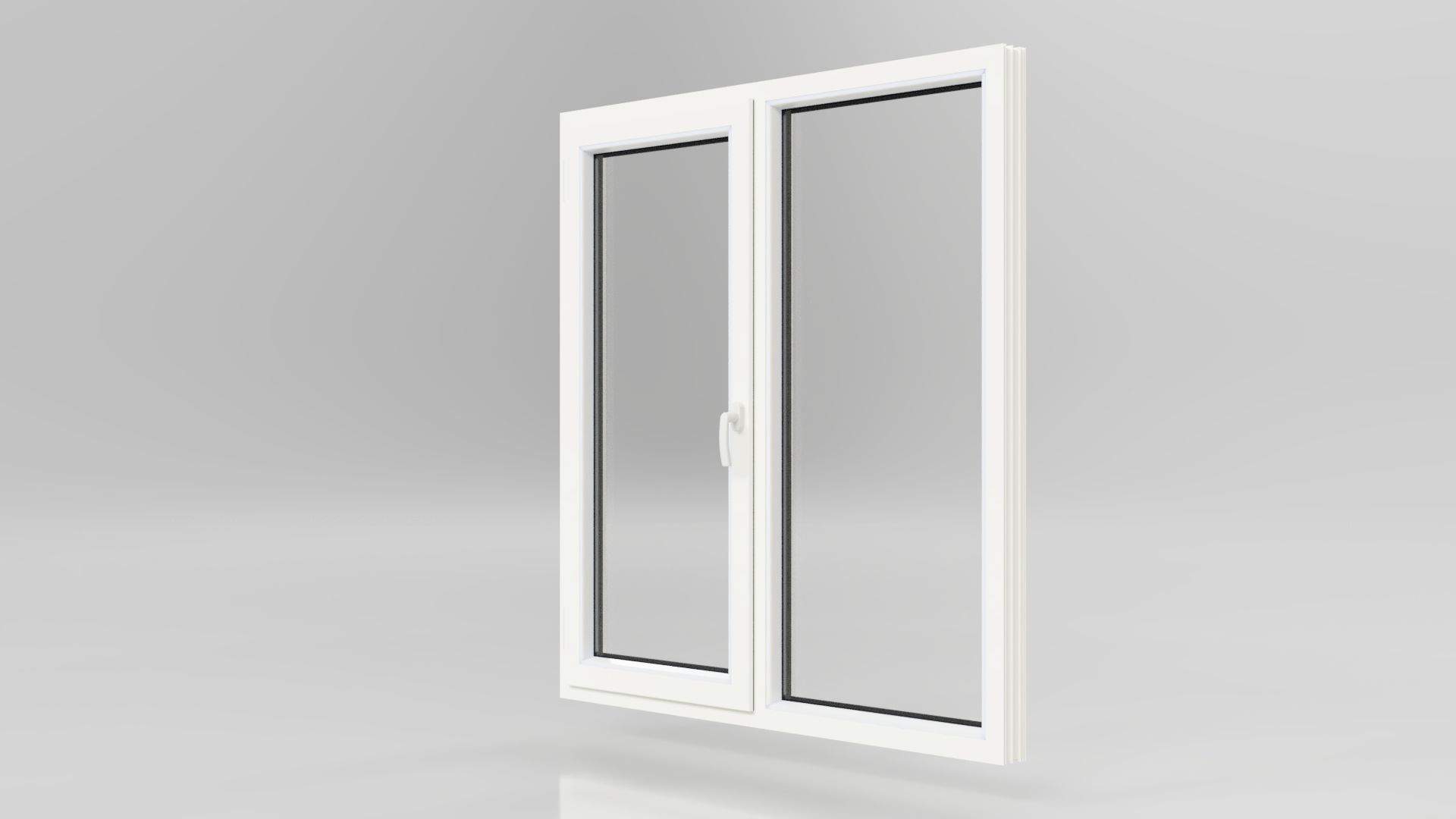 FENÊTRE PVC 2 VANTAUX 1 OUVRANT GAUCHE OB