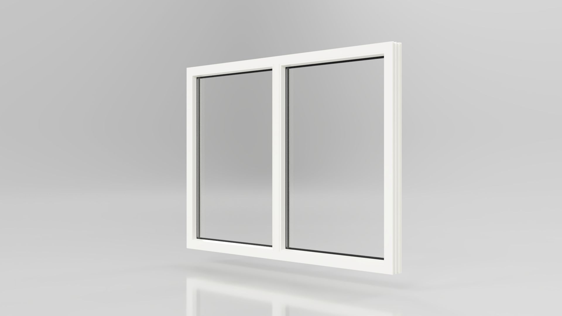 FENÊTRE PVC 2 VANTAUX FIXE
