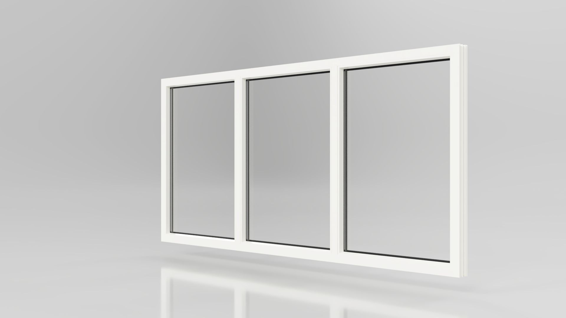 FENÊTRE PVC 3 VANTAUX FIXE