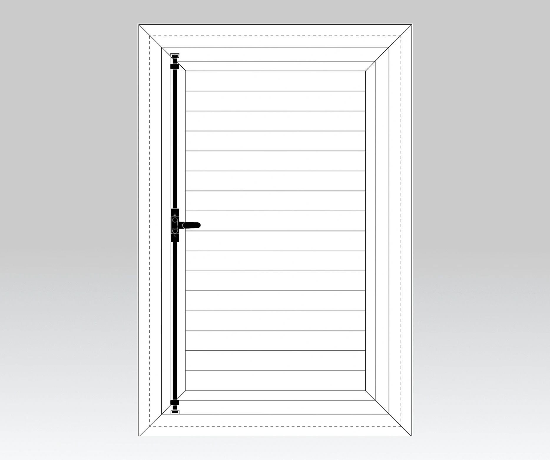 VOLETS PERSIENNE ALUMINIUM SIMPLE OUVRANT EURO PERSIENNE