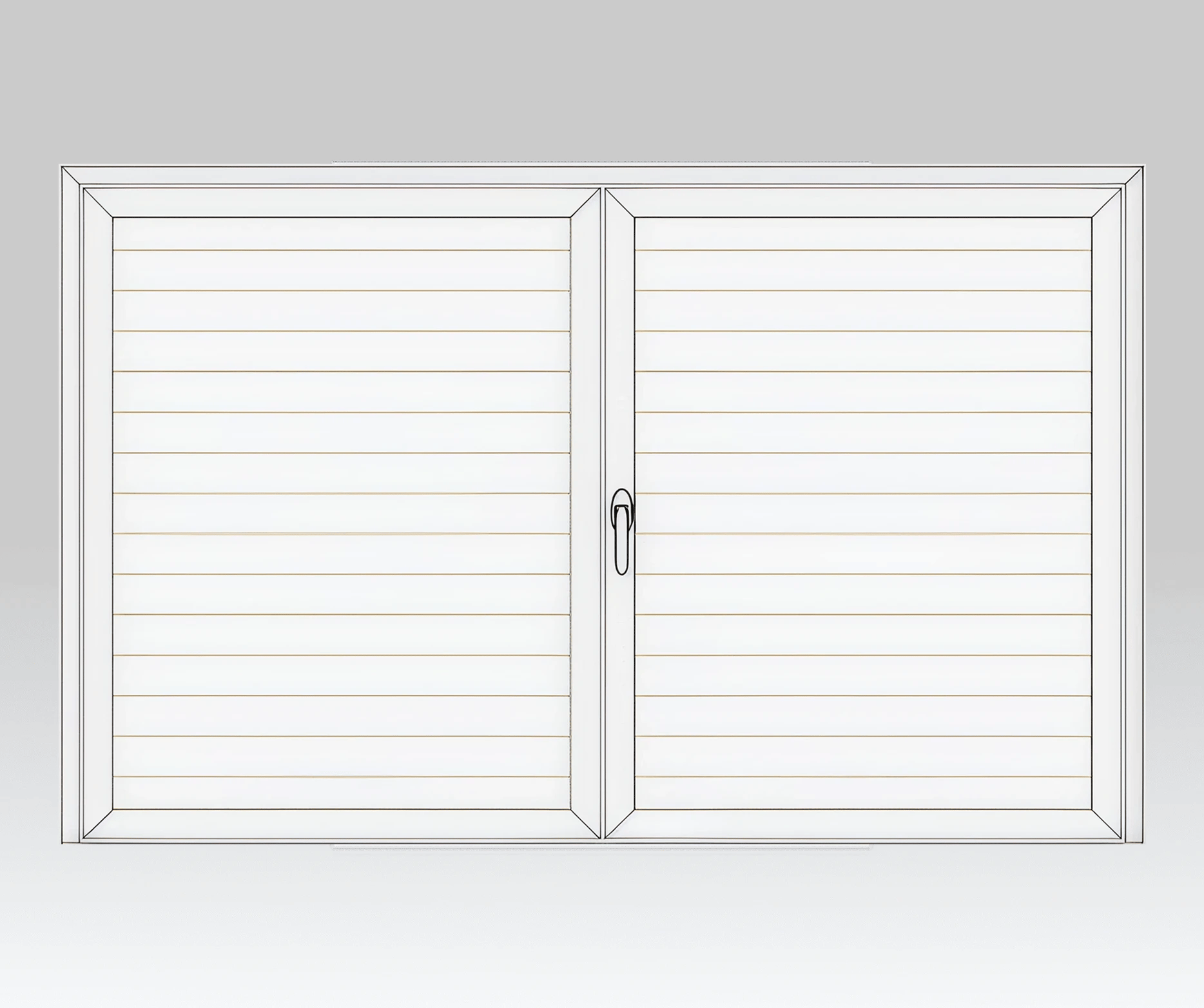 VOLETS BATTANTS EN ALUMINIUM 2 VENTAIL